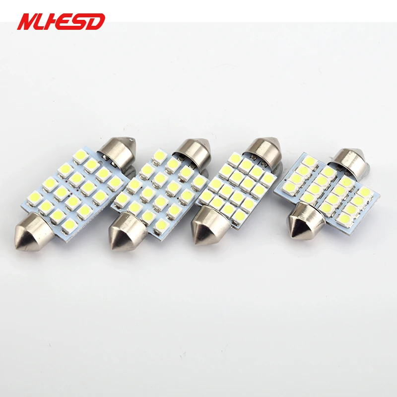 

3/4/6/8/9/12/24LED Festoon LED Bulb 3528 1210 C5W C10W Car Dome Light Auto Roof Reading Lamp DC12V White 31/36/39/41mm Wholesale