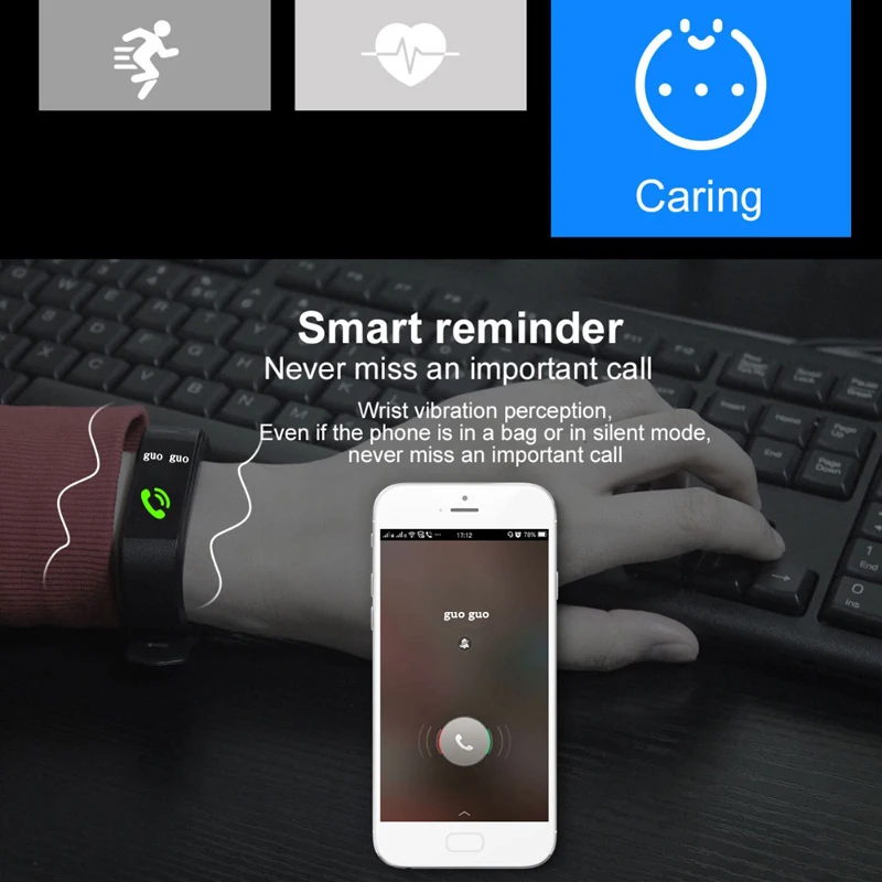 ID115Plus Смарт часы для мужчин и женщин фитнес трекер умный браслет Bluetooth Носимых