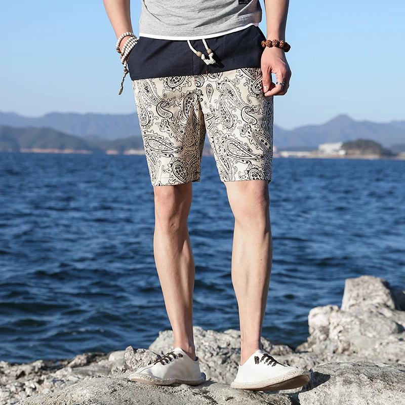 WEINIANUO 2018 Men's Summer Beach Casual Shorts Printed Fashion Stitching Men Elastic Breathable High Quality Short 315 | Мужская