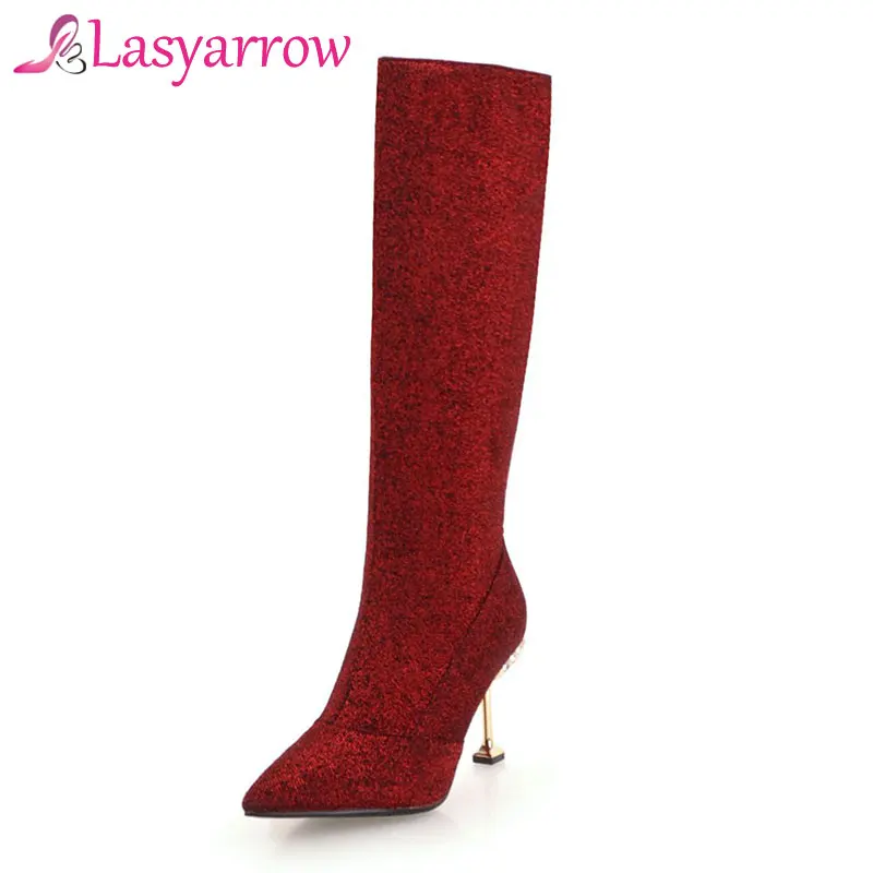 Женские сапоги Lasyarrow до колена, женские сапоги на шпильке, женские зимние сапоги, сапоги на высоком каблуке, зимняя обувь с золотыми и серебр...
Женские сапоги Lasyarrow до колена, женские сапоги на шпильке, женские зимние сапоги, сапоги на высоком каблуке, зимняя обувь с золотыми и серебр...