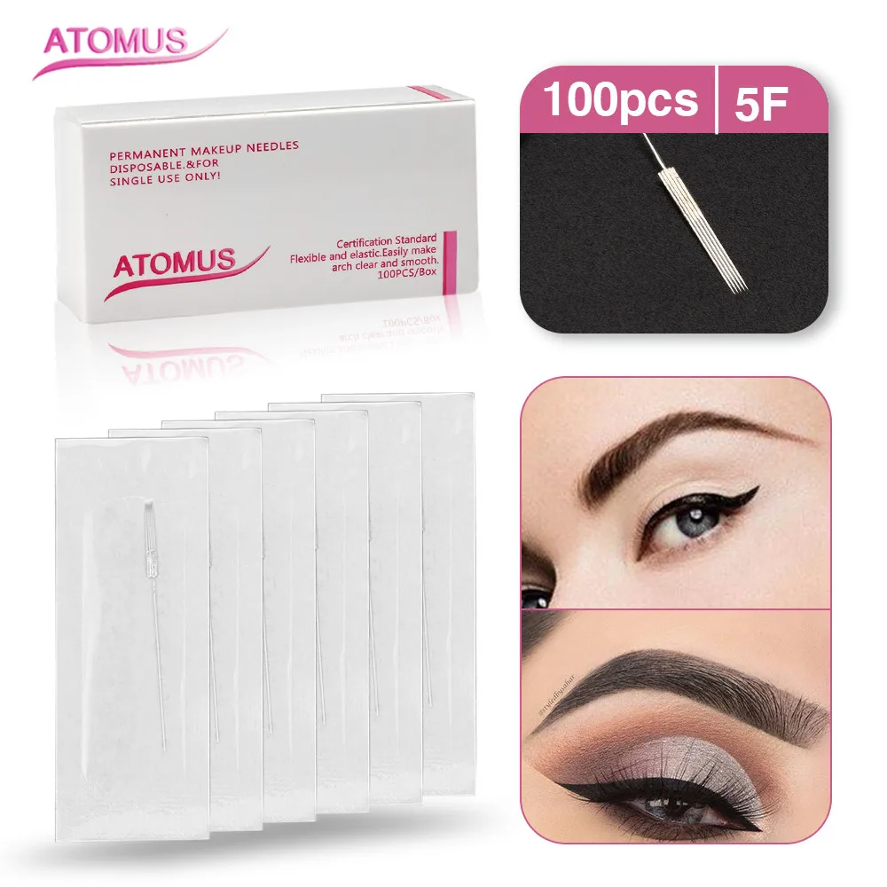 100pcs 5F Microblade Needles Laminas Para Tebori Micro Blading Tebore Frivolite Naalden Eyebrow Tattoo Needling Accessories
100pcs 5F Microblade Needles Laminas Para Tebori Micro Blading Tebore Frivolite Naalden Eyebrow Tattoo Needling Accessories