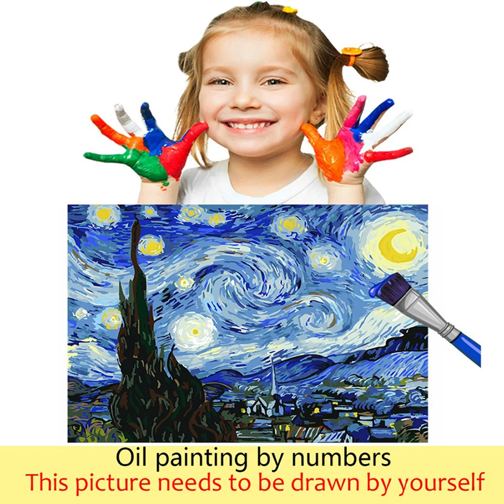 DIY картинки для раскраски по номерам в различных расцветках с применением