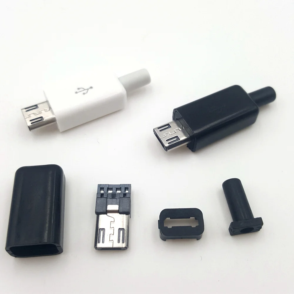 10Sets/Lot Assemble 2A Fast Charging Micro USB Male Plug 4P Welded Plug for DIY Mobile Data Line OTG Line
10Sets/Lot Assemble 2A Fast Charging Micro USB Male Plug 4P Welded Plug for DIY Mobile Data Line OTG Line