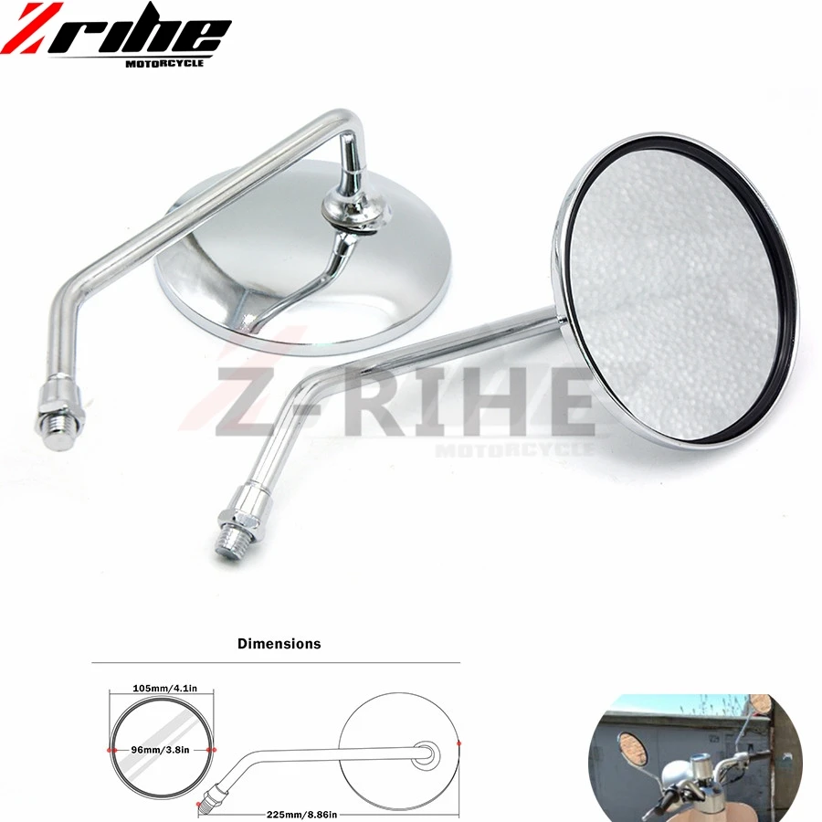 chrome 10mm 8mm universal motorbike side mirrors motorcycle rearview mirror moto FOR Aprilia Bmw Buell Ducati YAMAHA
chrome 10mm 8mm universal motorbike side mirrors motorcycle rearview mirror moto FOR Aprilia Bmw Buell Ducati YAMAHA