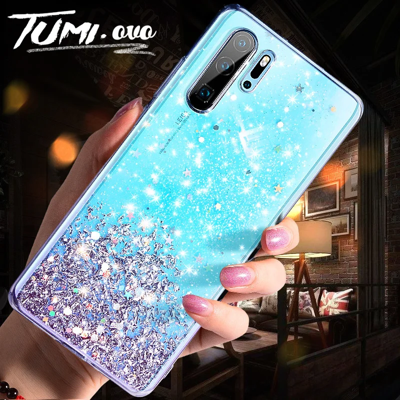 Чехол из серебристой фольги со звездами для телефона Huawei P10 Plus P20 Lite P30 Pro Nova 2s 3e 3i 3 4