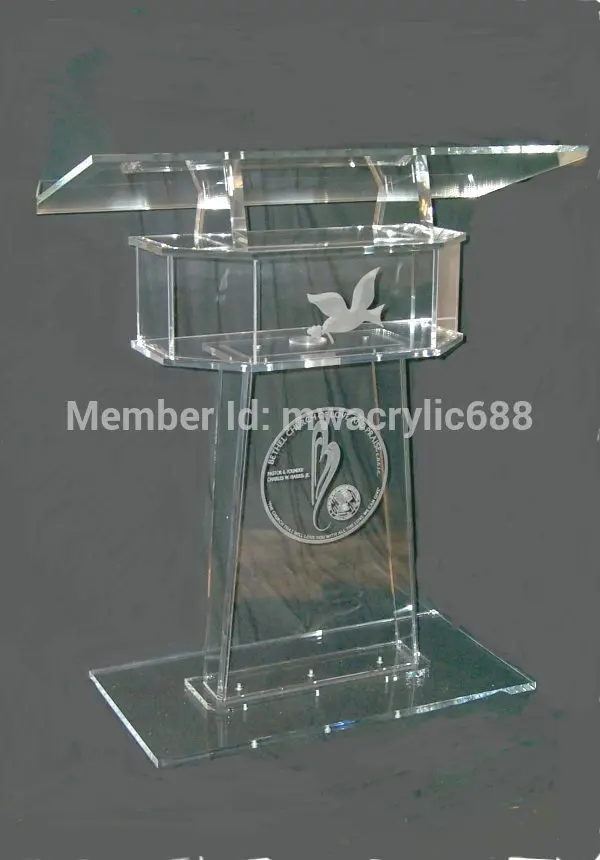 

pulpit furniture Free Shipping High Soundness Modern Design Cheap Clear Acrylic Lectern acrylic podium plexiglass