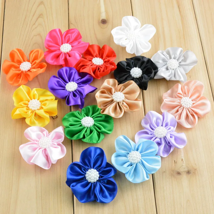 MengNa 100pcs/16 colors 2" Satin Ribbon Petal flowers With Pearl Center,DIY Fabric Flower for Girls kids Hair Accessories
MengNa 100pcs/16 colors 2" Satin Ribbon Petal flowers With Pearl Center,DIY Fabric Flower for Girls kids Hair Accessories