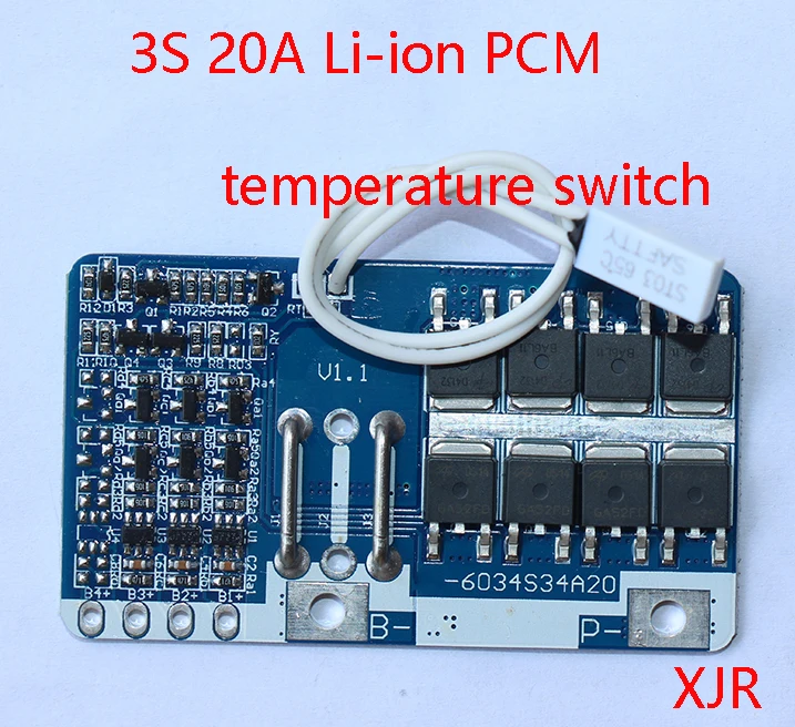 3S 20A Защитная плата литий полимерного аккумулятора BMS/PCM/PCB для 3 упаковок 18650