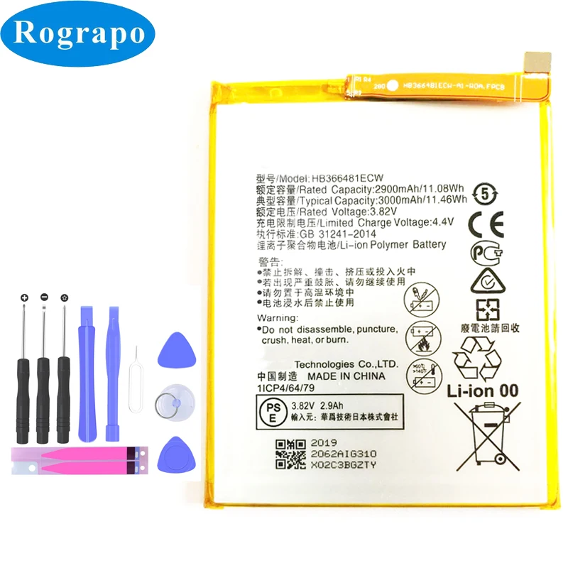 3000mAh Replacement Battery HB366481ECW For Huawei P9 / P9 Premium Edition EVA-L29 Bateria Batterie Batterieij Phone Batteries
3000mAh Replacement Battery HB366481ECW For Huawei P9 / P9 Premium Edition EVA-L29 Bateria Batterie Batterieij Phone Batteries