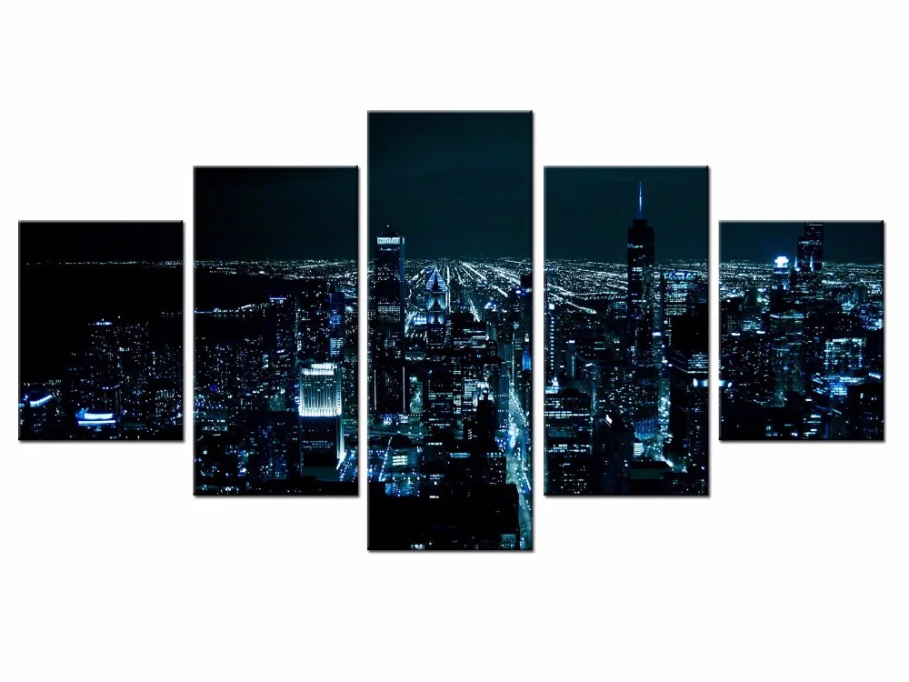 5 Pieces Large Canvas Painting Pictures Classic city night view Wall Pictures for Living Room Print Paintings Home Decor
5 Pieces Large Canvas Painting Pictures Classic city night view Wall Pictures for Living Room Print Paintings Home Decor