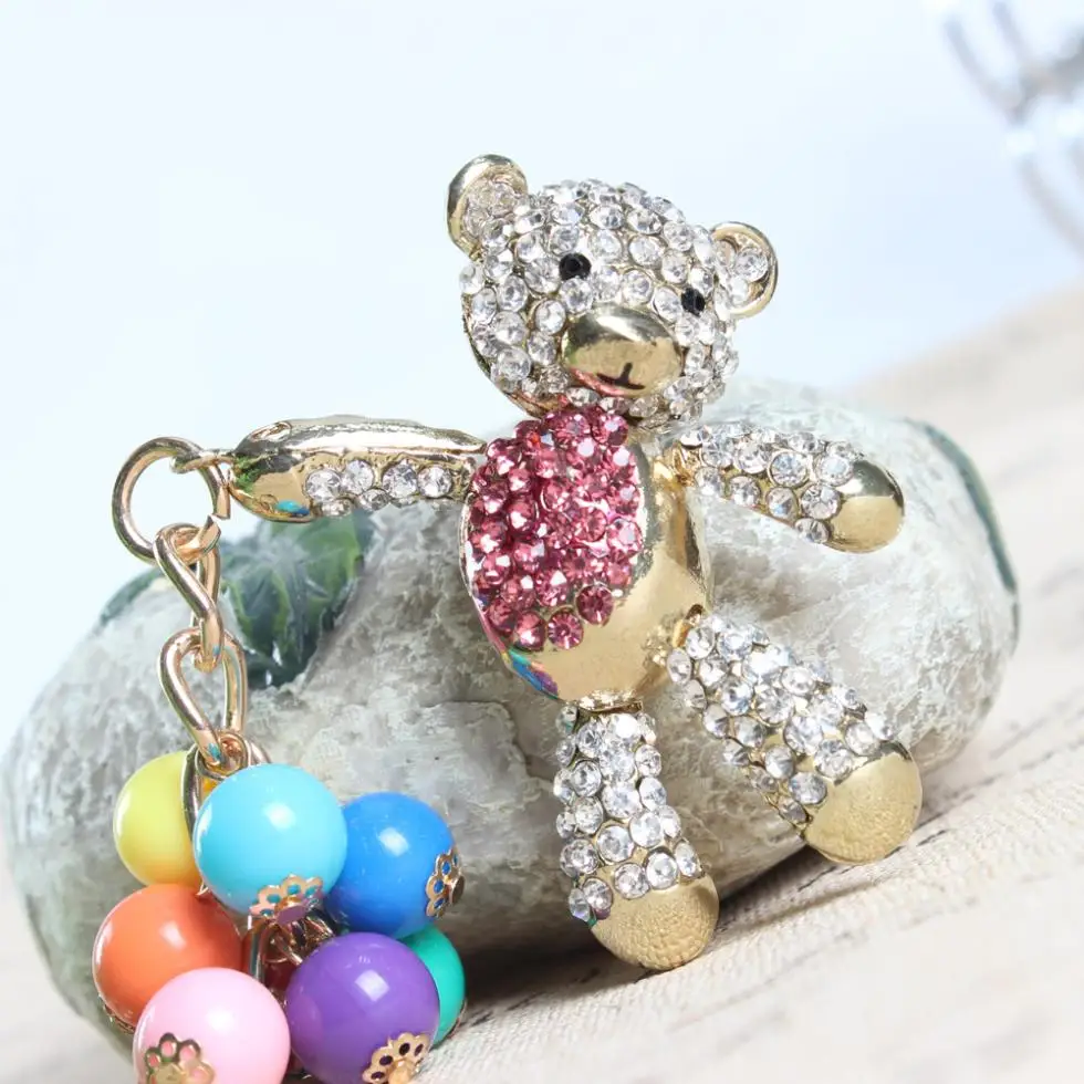 Bear Hot Pink Keyring Arm Move Bead Pearl Balloon Cute Rhinestone Crystal Purse Bag Car Key Chain Birthday Party Wedding Gift
Bear Hot Pink Keyring Arm Move Bead Pearl Balloon Cute Rhinestone Crystal Purse Bag Car Key Chain Birthday Party Wedding Gift