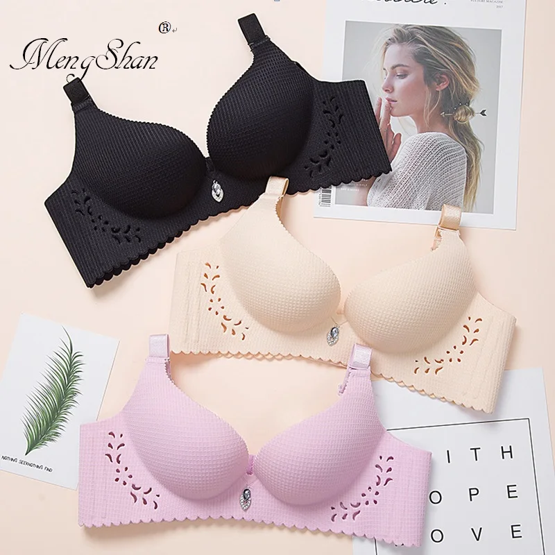 New pattern Sexy stripe One piece Seamless Ring Hollow without magnetism Underwear girl Gather together Palm cup Ladies bra
New pattern Sexy stripe One piece Seamless Ring Hollow without magnetism Underwear girl Gather together Palm cup Ladies bra