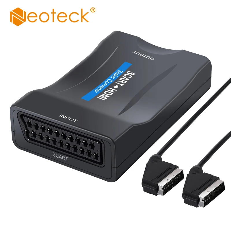 Neoteck 1080P SCART TO HDMI-compatible Audio Video Converter USB Cable Adapter 1.5m Scart Cable For HDTV DVD SKY PS3
Neoteck 1080P SCART TO HDMI-compatible Audio Video Converter USB Cable Adapter 1.5m Scart Cable For HDTV DVD SKY PS3