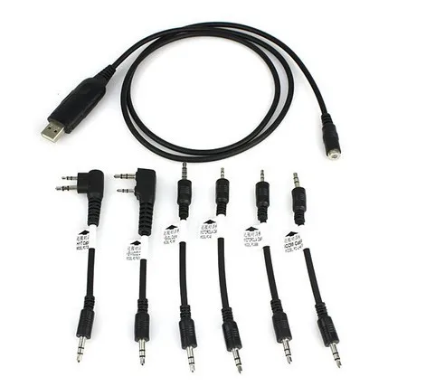 Walkie Talkie Sets 6-in-1 USB Programming Cable for Baofeng for Icom Portable CB Radio UV-5R UV-82 Puxing PX-888
Walkie Talkie Sets 6-in-1 USB Programming Cable for Baofeng for Icom Portable CB Radio UV-5R UV-82 Puxing PX-888