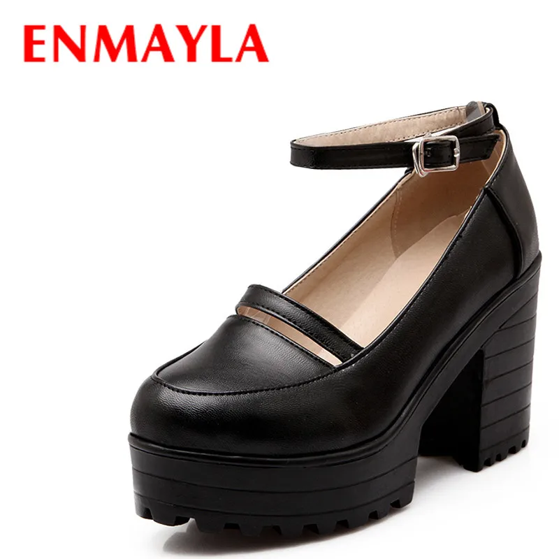 ENMAYLA Girls Casual Retro Buckle Strap Platform Pumps Women Beige Black Red Shoes Woman Thick High Heels Pumps Women Shoes
ENMAYLA Girls Casual Retro Buckle Strap Platform Pumps Women Beige Black Red Shoes Woman Thick High Heels Pumps Women Shoes