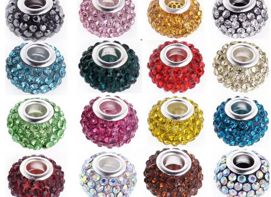 best Mix 20 Color 14MM 100Pcs/lot Resin Rhinestone Silver Plated Core Big Hole Crystal European Beads Fit Charm Bracelets.
best Mix 20 Color 14MM 100Pcs/lot Resin Rhinestone Silver Plated Core Big Hole Crystal European Beads Fit Charm Bracelets.