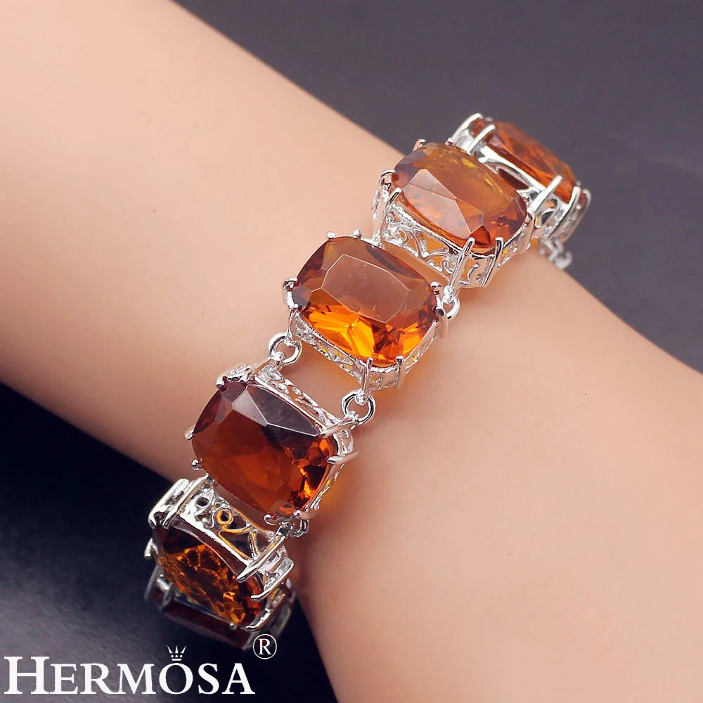 Princess Natural Sweet Honey Topaz925 Sterling Silver Color Prom Party Women Charm Links Bracelets 8 inch TF261
Princess Natural Sweet Honey Topaz925 Sterling Silver Color Prom Party Women Charm Links Bracelets 8 inch TF261