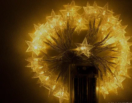 6M 50led small five-pointed star battery light beaded stars holiday wedding Christmas decoration string lights
6M 50led small five-pointed star battery light beaded stars holiday wedding Christmas decoration string lights