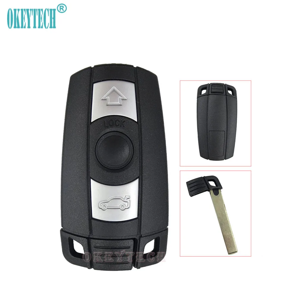 OkeyTech Car Remote Key Case Shell for BMW 1 3 5 6 7 Series E90 E91 E92 E60 Keyless Entry Fob Uncut Blade 3 Buttons Smart Card
OkeyTech Car Remote Key Case Shell for BMW 1 3 5 6 7 Series E90 E91 E92 E60 Keyless Entry Fob Uncut Blade 3 Buttons Smart Card