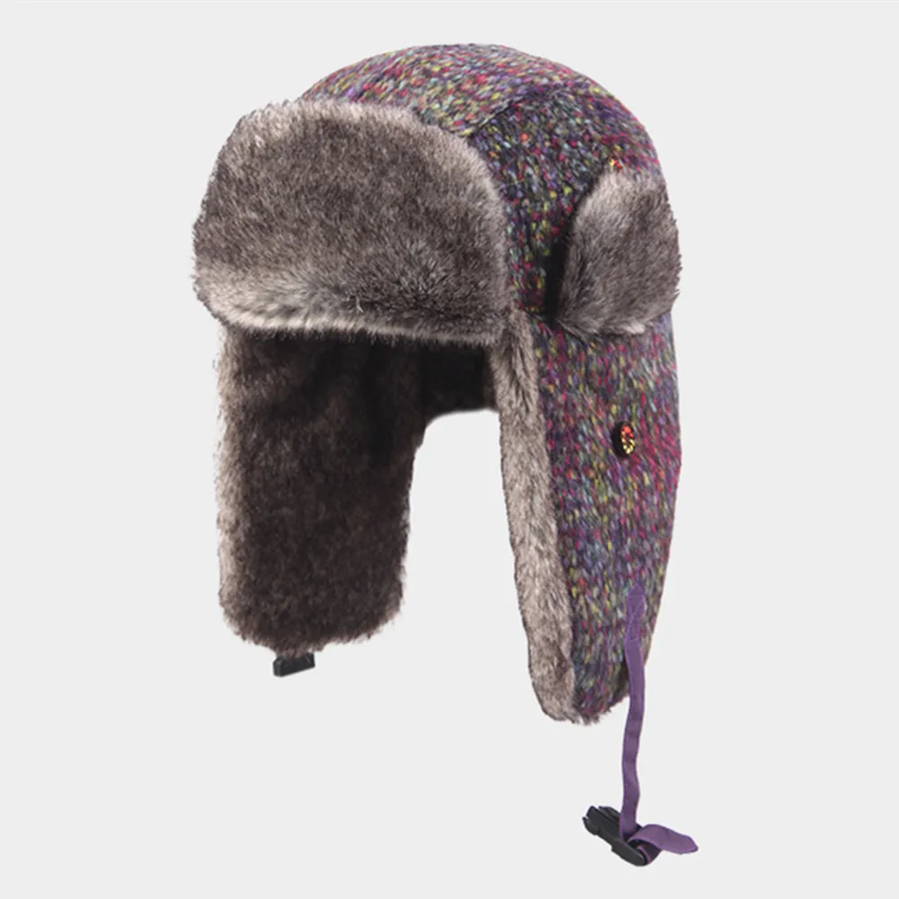 Kenmont Зима унисекс для мальчиков и девочек теплая шерсть Earflap Авиатор России Ловец