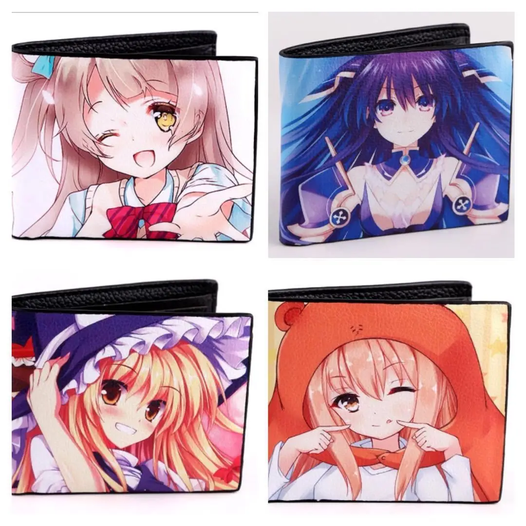 Комикс аниме Miku / Himouto/Touhou Project /Yatogami Tohka Lovelive kotory Minami кошелек пу короткий