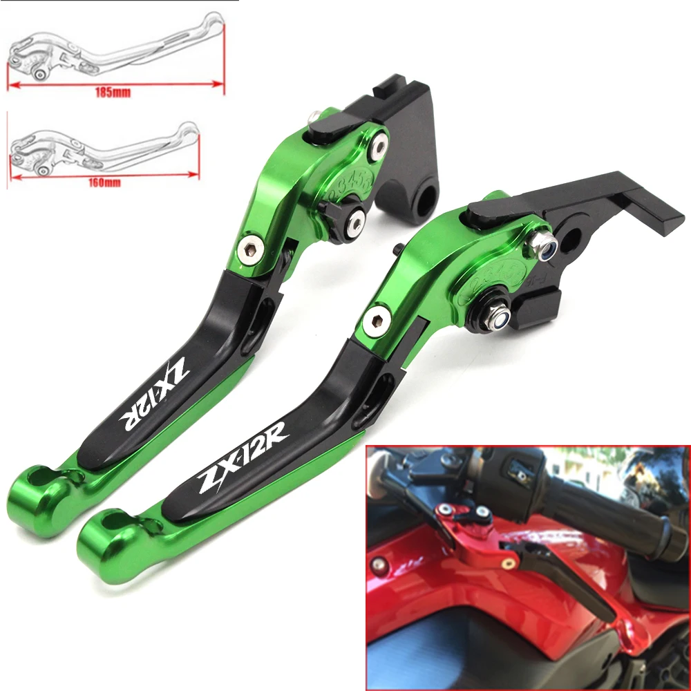 Регулируемые складные рычаги тормозной муфты для Kawasaki ZX12R 2000 2001 2002 2003 2004 2005 с логотипом (ZX-12R)
Регулируемые складные рычаги тормозной муфты для Kawasaki ZX12R 2000 2001 2002 2003 2004 2005 с логотипом (ZX-12R)