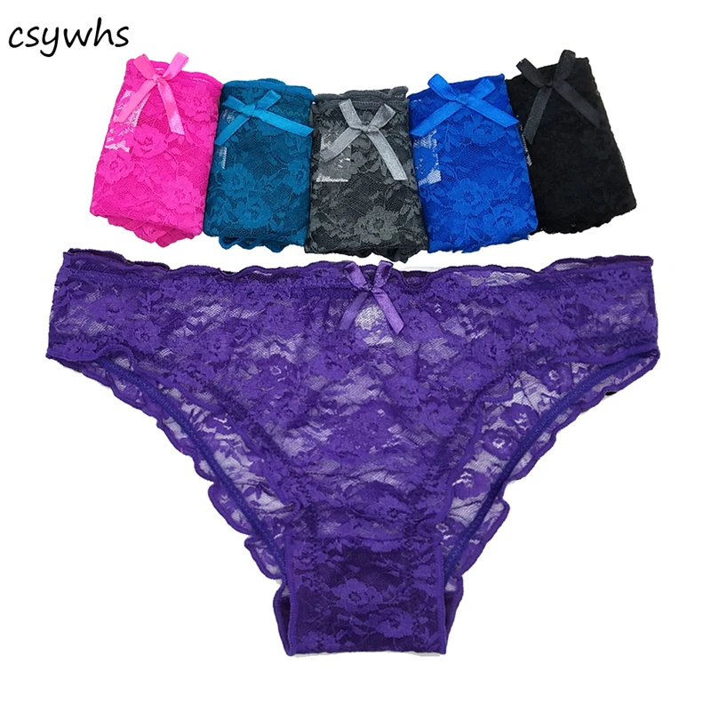 CSYWHS 5pcs Lot Transparent Lace Panties Womens Cotton Sexy Briefs Underwear for Girls Panty Lingerie Intimates M-XL
CSYWHS 5pcs Lot Transparent Lace Panties Womens Cotton Sexy Briefs Underwear for Girls Panty Lingerie Intimates M-XL