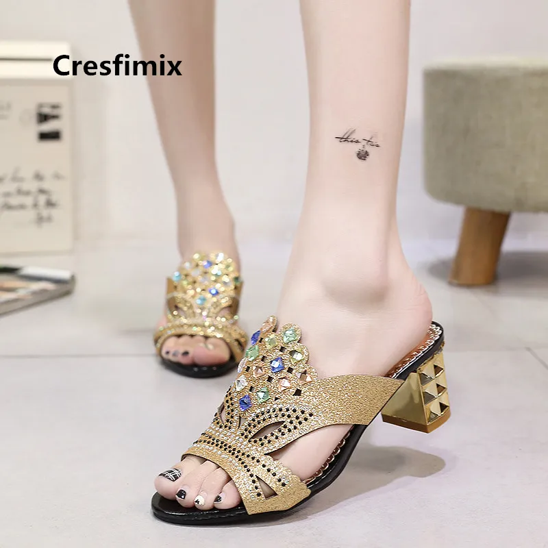Cresfimix Sandalias De Mujer Women Fashion Black Crystal High Heel Sandals Lady Cute Comfortable Spring & Summer Sandals B3482
Cresfimix Sandalias De Mujer Women Fashion Black Crystal High Heel Sandals Lady Cute Comfortable Spring & Summer Sandals B3482