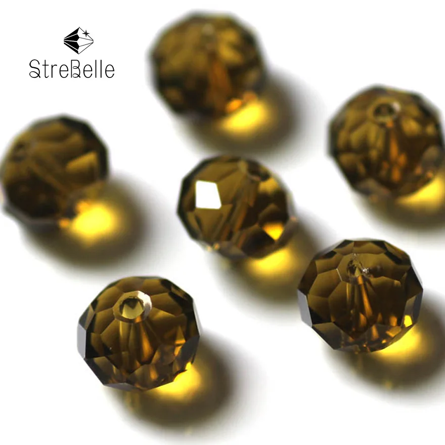 Фото StreBelle roundelle бусины 100 шт 8x10 мм стеклянные разделительные для ювелирных изделий(Aliexpress на русском)