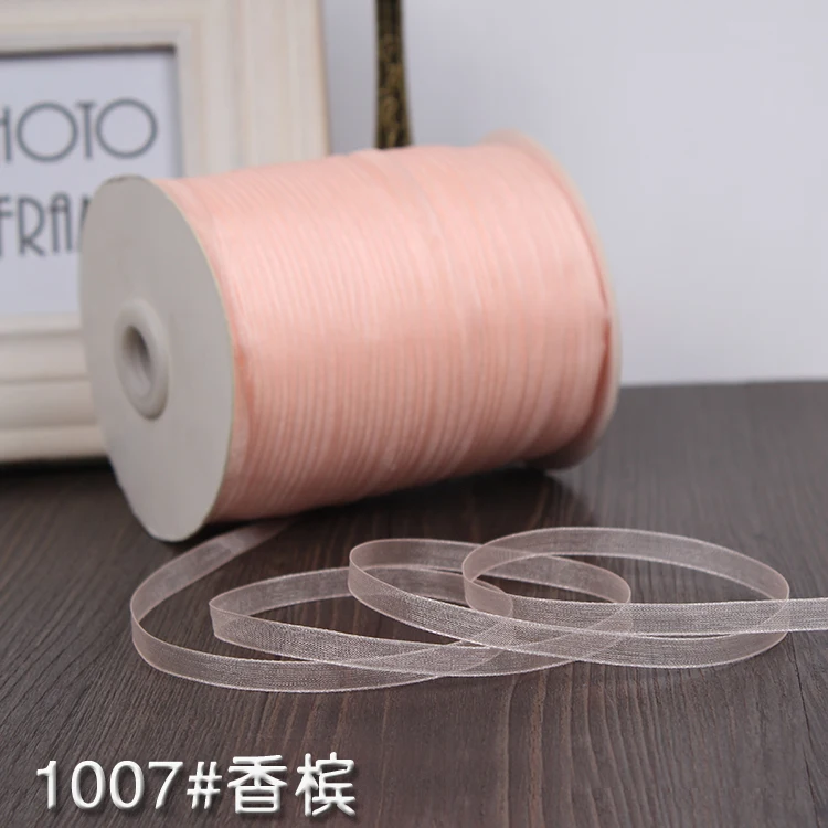 (10 Meters/lot) 1/4''(6mm) Champagne Organza Ribbons Wedding Decoration Gift Wrapping Christmas New Year DIY Material Supplies
(10 Meters/lot) 1/4''(6mm) Champagne Organza Ribbons Wedding Decoration Gift Wrapping Christmas New Year DIY Material Supplies