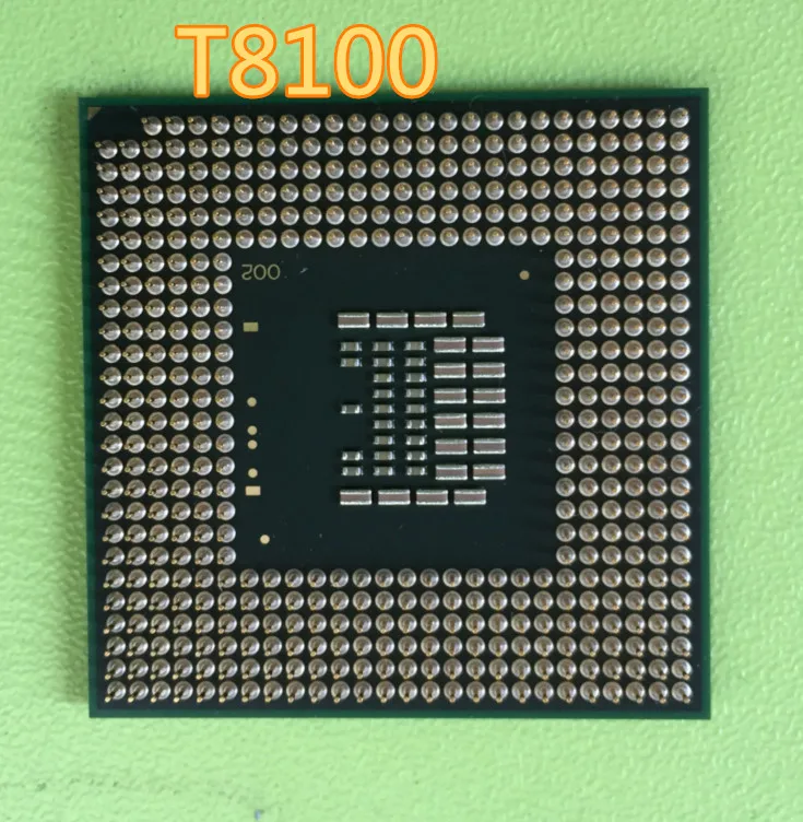 Фото Для ноутбука intel CPU Core 2 Duo T8100 3M Cache/2 1 ГГц/800/двухъядерный процессор Socket 479 для GM45 PM45