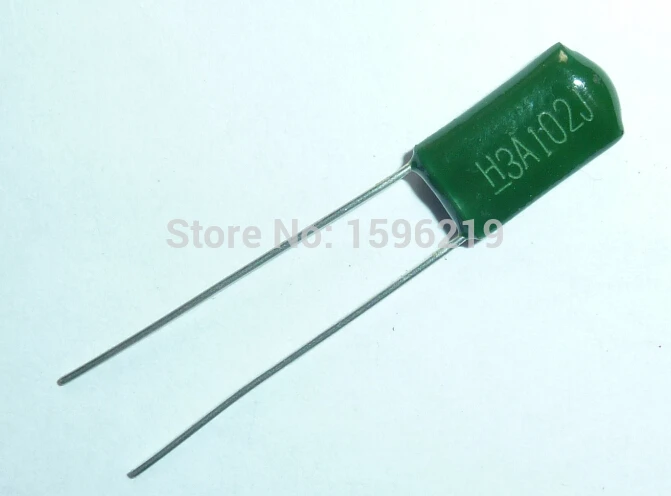 100 шт. Майларовый пленочный Конденсатор 1000 В 3A102J 1000pF 1nF 3A102 5% полиэфирный