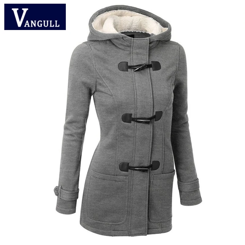 Vangull Winter Brown Velvet Lamb Long Jacket Women Long Sleeve Hooded Coat Female Horn Button Warm Zipper Laides Basic Outwears
Vangull Winter Brown Velvet Lamb Long Jacket Women Long Sleeve Hooded Coat Female Horn Button Warm Zipper Laides Basic Outwears