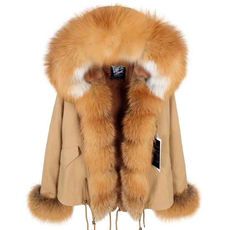 2020 Winter New Women Fur Parka Natural Red Fox Fur Hooded Long Coat Real Rabbit Lining Casual Female Warm Parka Promotional
2020 Winter New Women Fur Parka Natural Red Fox Fur Hooded Long Coat Real Rabbit Lining Casual Female Warm Parka Promotional