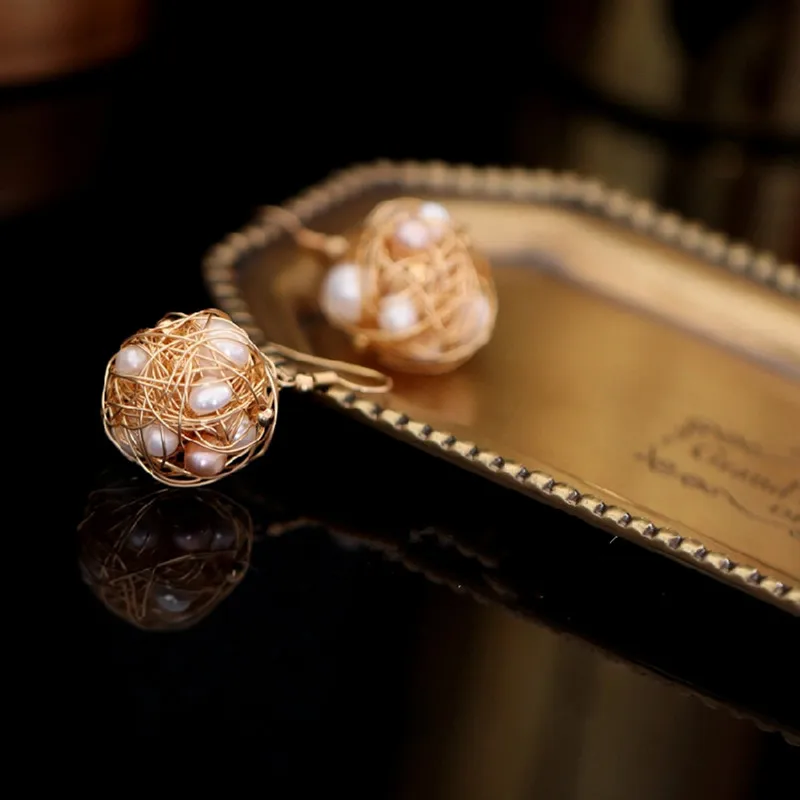 wing yuk tak Freshwater Baroque Pearl Drop Earrings For Women Trendy Handmade Winding Gold Color Round Earrings 2019
wing yuk tak Freshwater Baroque Pearl Drop Earrings For Women Trendy Handmade Winding Gold Color Round Earrings 2019