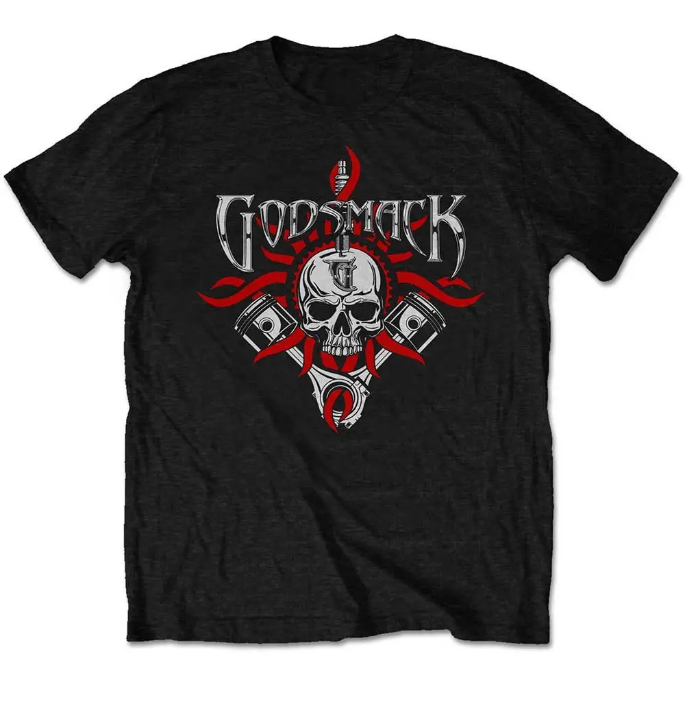 Godsmack хромовые пистоны (в упаковке) Футболка Новинка и официальный! Новейшие