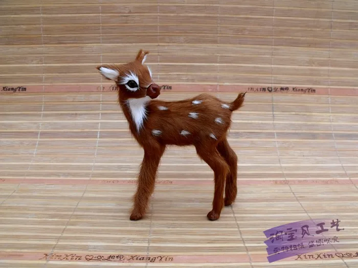 cute simulation deer toy polyethylene & furs turned back deer doll gift about 10x6x12cm 2152
cute simulation deer toy polyethylene & furs turned back deer doll gift about 10x6x12cm 2152