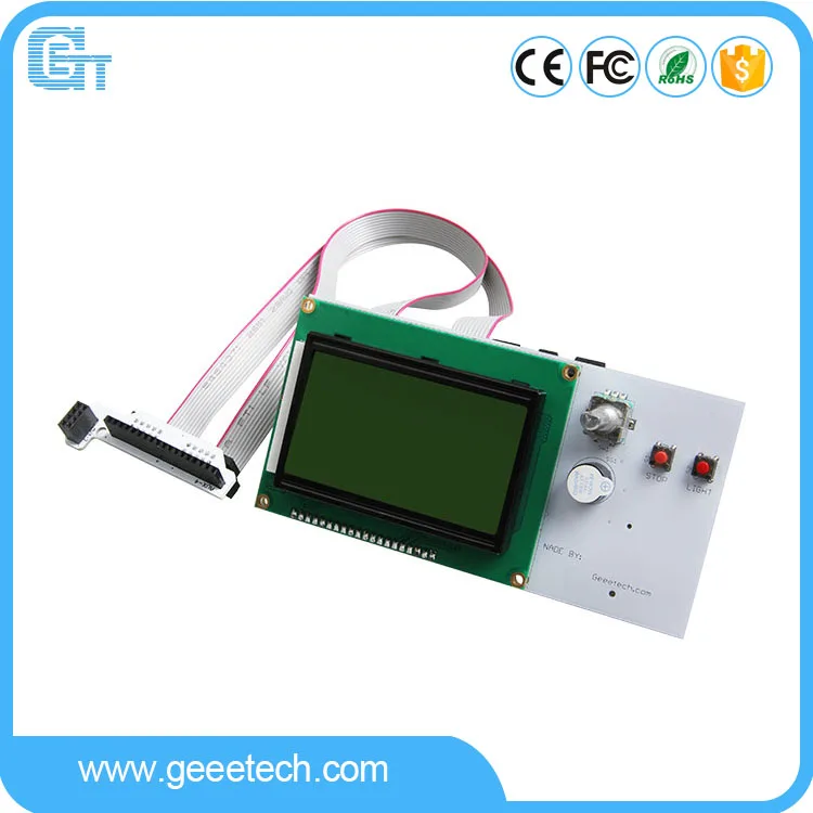 Geeetech LCD12864 Reprap Smart Controller Rectangle (LED turn on control) for ramps 1.4/Sanguinololu/Megatronics/Rambo
Geeetech LCD12864 Reprap Smart Controller Rectangle (LED turn on control) for ramps 1.4/Sanguinololu/Megatronics/Rambo