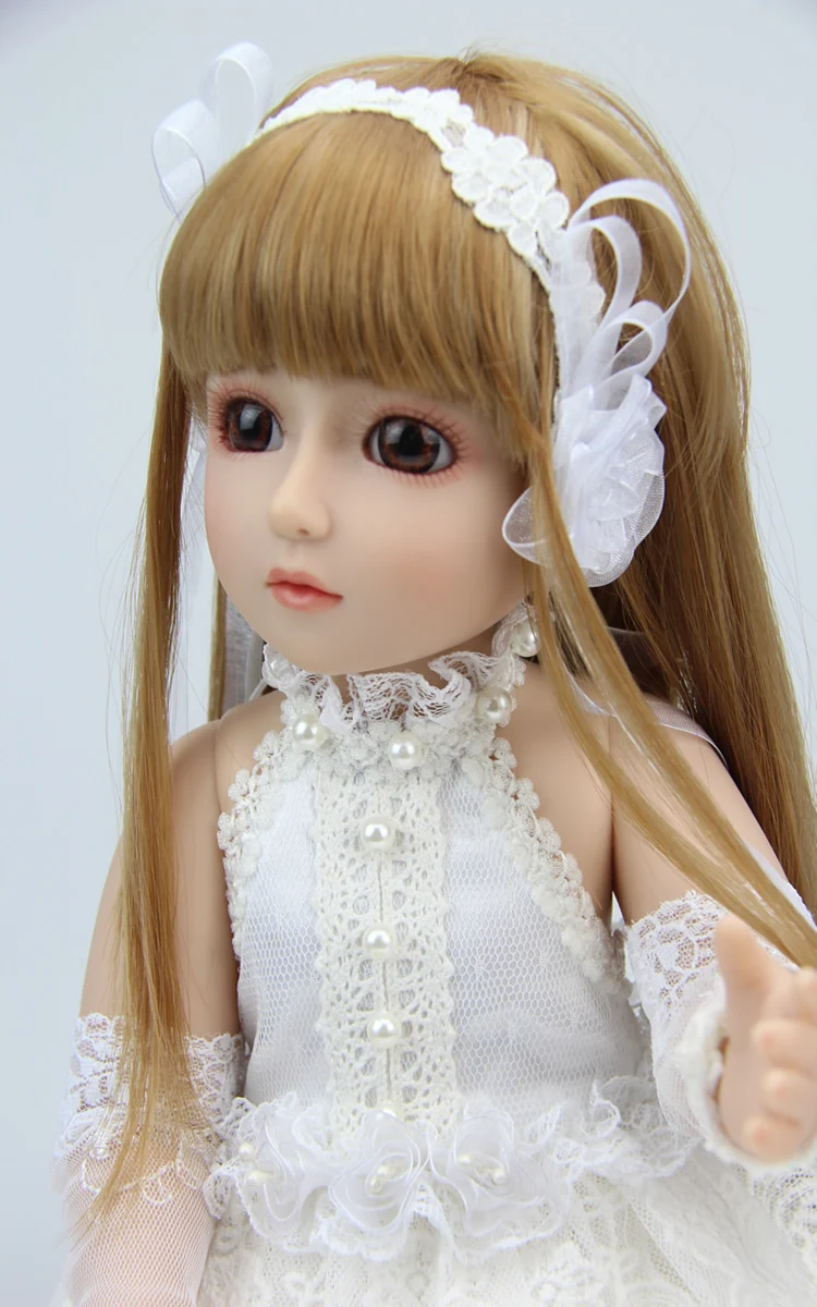 Оригинальное 18-дюймовое белое платье принцессы SD/BJD bjd куклы для продажи ручной