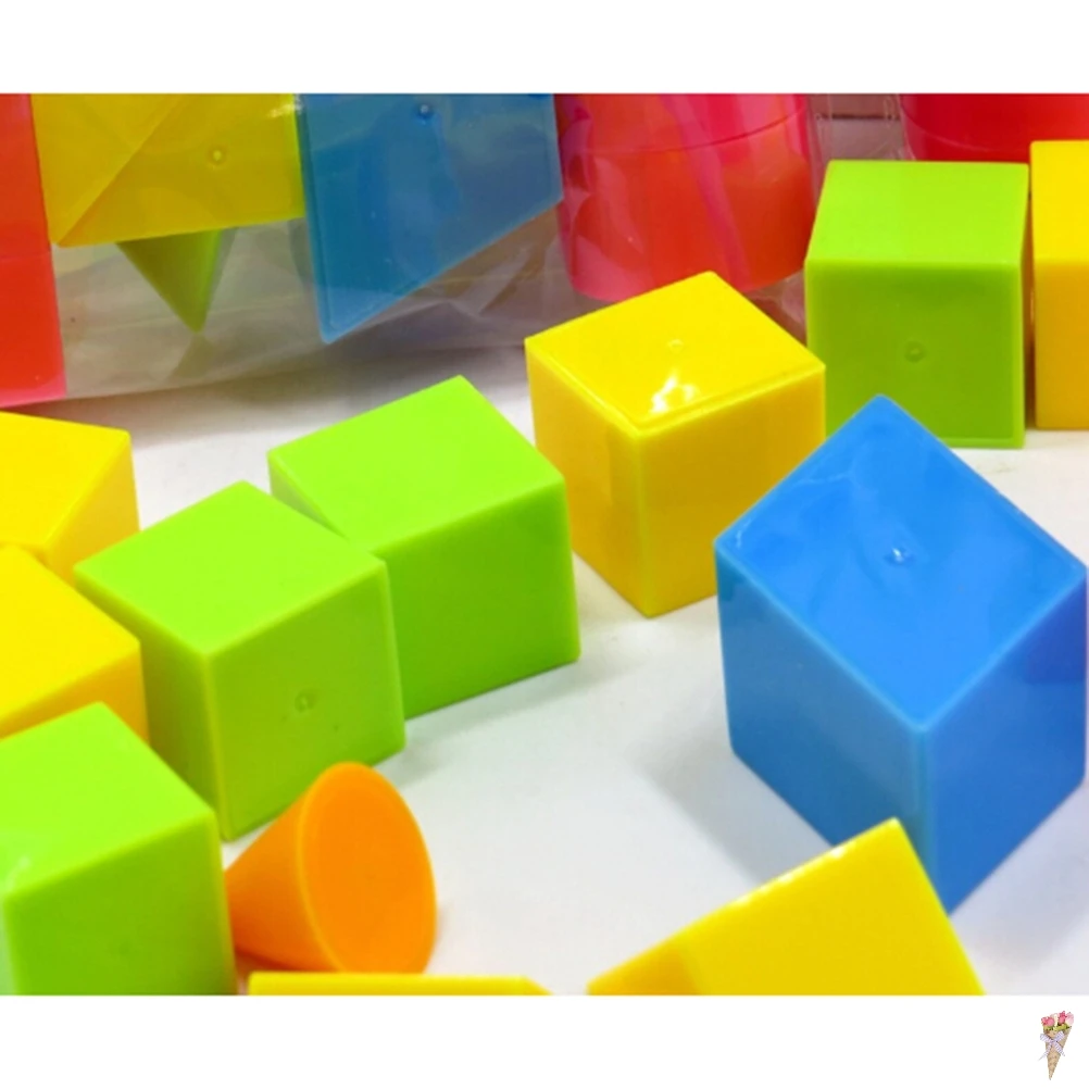 16 шт./компл. математические детские игрушки геометрические формы Твердые oyuncak