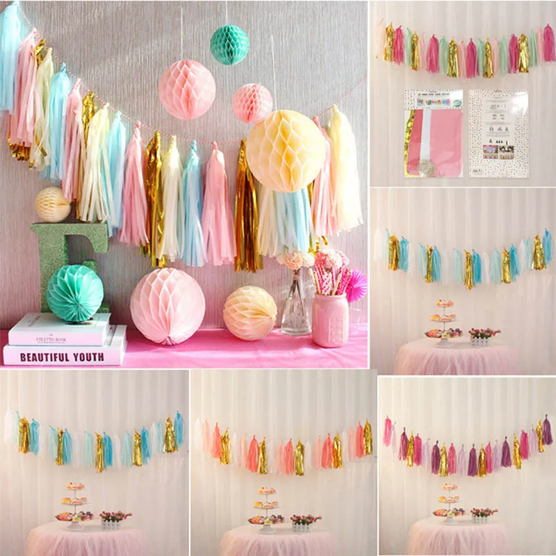 15Pcs 35cmTissue Paper Tassel Garland DIY Wedding Decoration Paper Flower Craft Supplies Birthdays Baby Shower Party Decorations
15Pcs 35cmTissue Paper Tassel Garland DIY Wedding Decoration Paper Flower Craft Supplies Birthdays Baby Shower Party Decorations