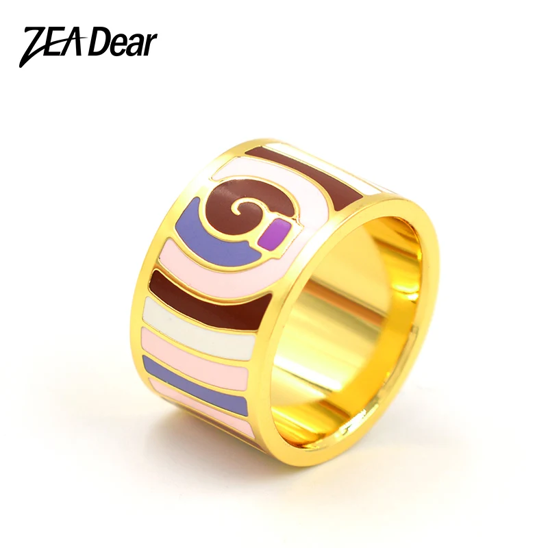 ZEA Dear Jewelry Stainless Steel Big Rings Luxury Enamel Jewelry For Women Dubai Rings Classic Round Rings For Wedding Jewelry
ZEA Dear Jewelry Stainless Steel Big Rings Luxury Enamel Jewelry For Women Dubai Rings Classic Round Rings For Wedding Jewelry