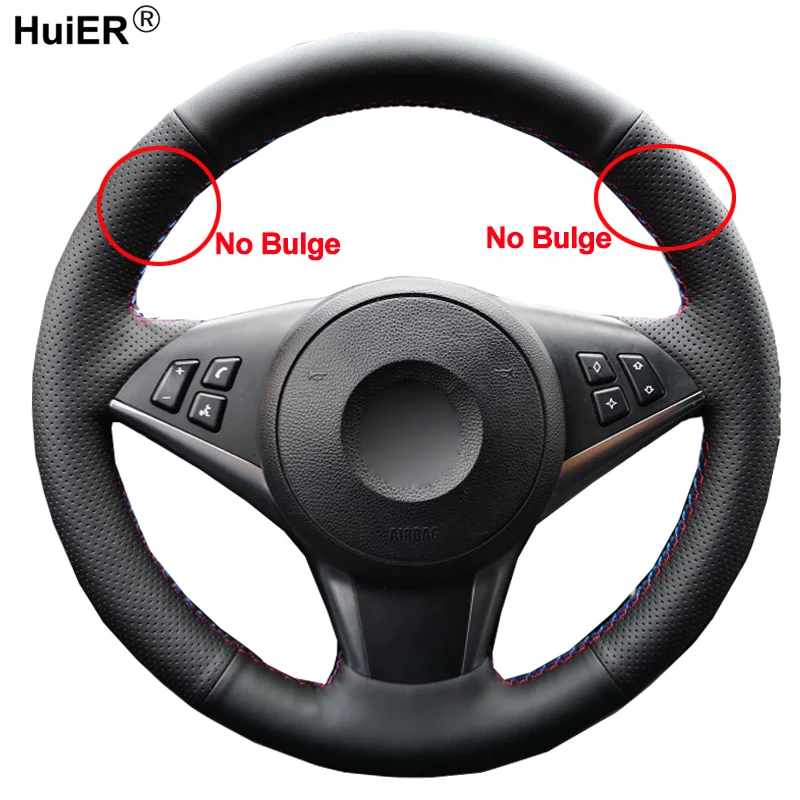 HuiER Hand Sewing Car Steering Wheel Cover Funda Volante For BMW E60 530d 545i 550i E61 Touring 2005-2009 E63 E64 630i 645Ci
HuiER Hand Sewing Car Steering Wheel Cover Funda Volante For BMW E60 530d 545i 550i E61 Touring 2005-2009 E63 E64 630i 645Ci