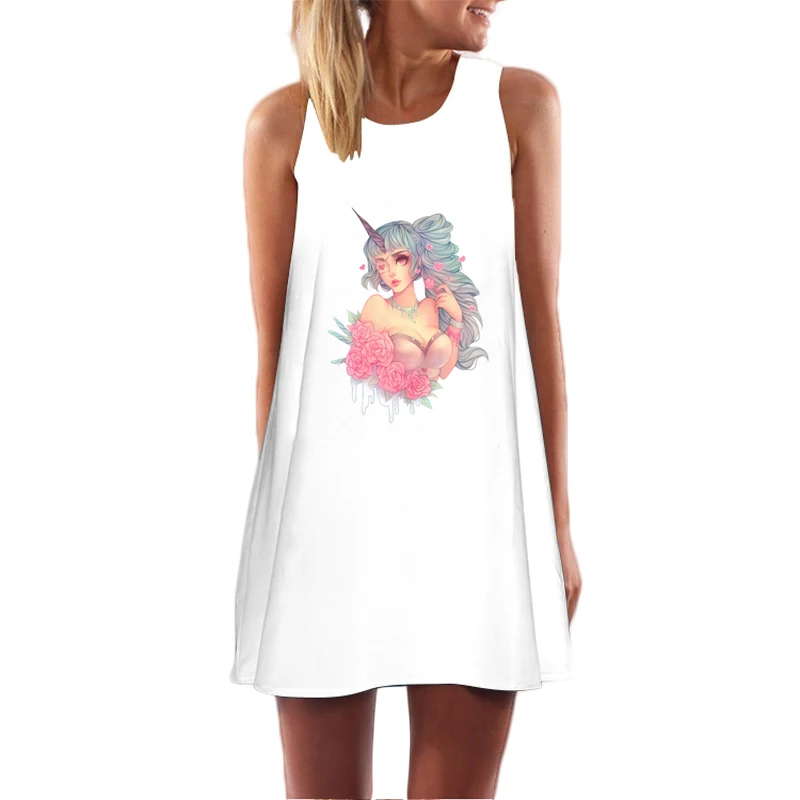 Summer Dress Women Vintage Feather Elegant Hip Hop Unicorn Sexy Beach Party Mini Sundress Tunic Vestidos Robe Femme Ete 2018
Summer Dress Women Vintage Feather Elegant Hip Hop Unicorn Sexy Beach Party Mini Sundress Tunic Vestidos Robe Femme Ete 2018