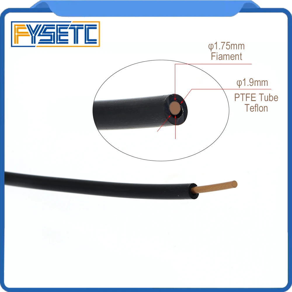 1 Meter Black PTFE Tube Teflonto TL-Feeder Rostock Bowden Extruder 1.75mm Fila ID 1.9mm OD 4mm Cloned Capricornus Tube
1 Meter Black PTFE Tube Teflonto TL-Feeder Rostock Bowden Extruder 1.75mm Fila ID 1.9mm OD 4mm Cloned Capricornus Tube