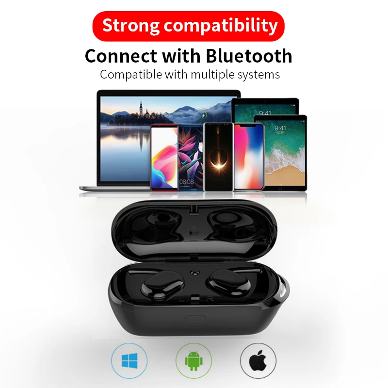 TWS беспроводной мини Bluetooth наушники для игровой гарнитуры стерео вкладыши спорт