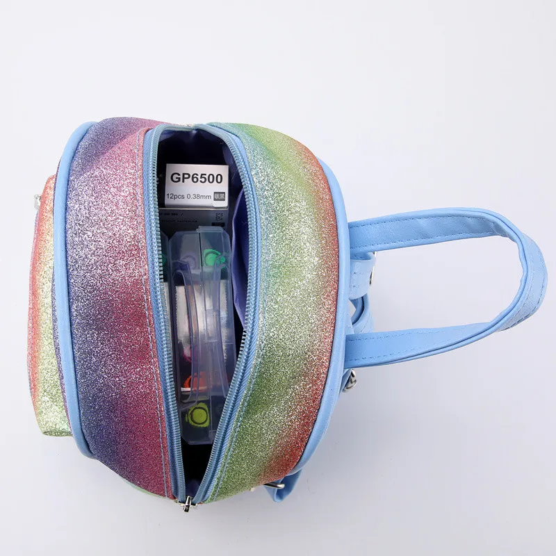 KAFVNIE Fashion Rainbow Backpack for Children PU Cartoon Girl Child Shiny Black Bag High Quality School Backpacks Children Gift
KAFVNIE Fashion Rainbow Backpack for Children PU Cartoon Girl Child Shiny Black Bag High Quality School Backpacks Children Gift