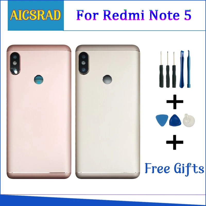 Корпус для Xiaomi Redmi Note 5 Pro Note5 металлическая задняя крышка аккумулятора запасные