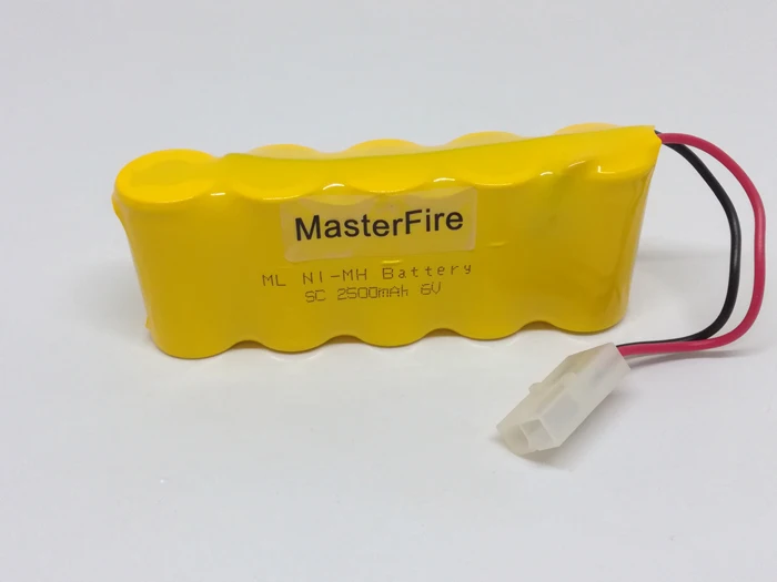 

MasterFire Brand New SC 6V 2500mAh Ni-Mh Battery Cell Rechargeable NiMH Batteries Pack for RC Cars