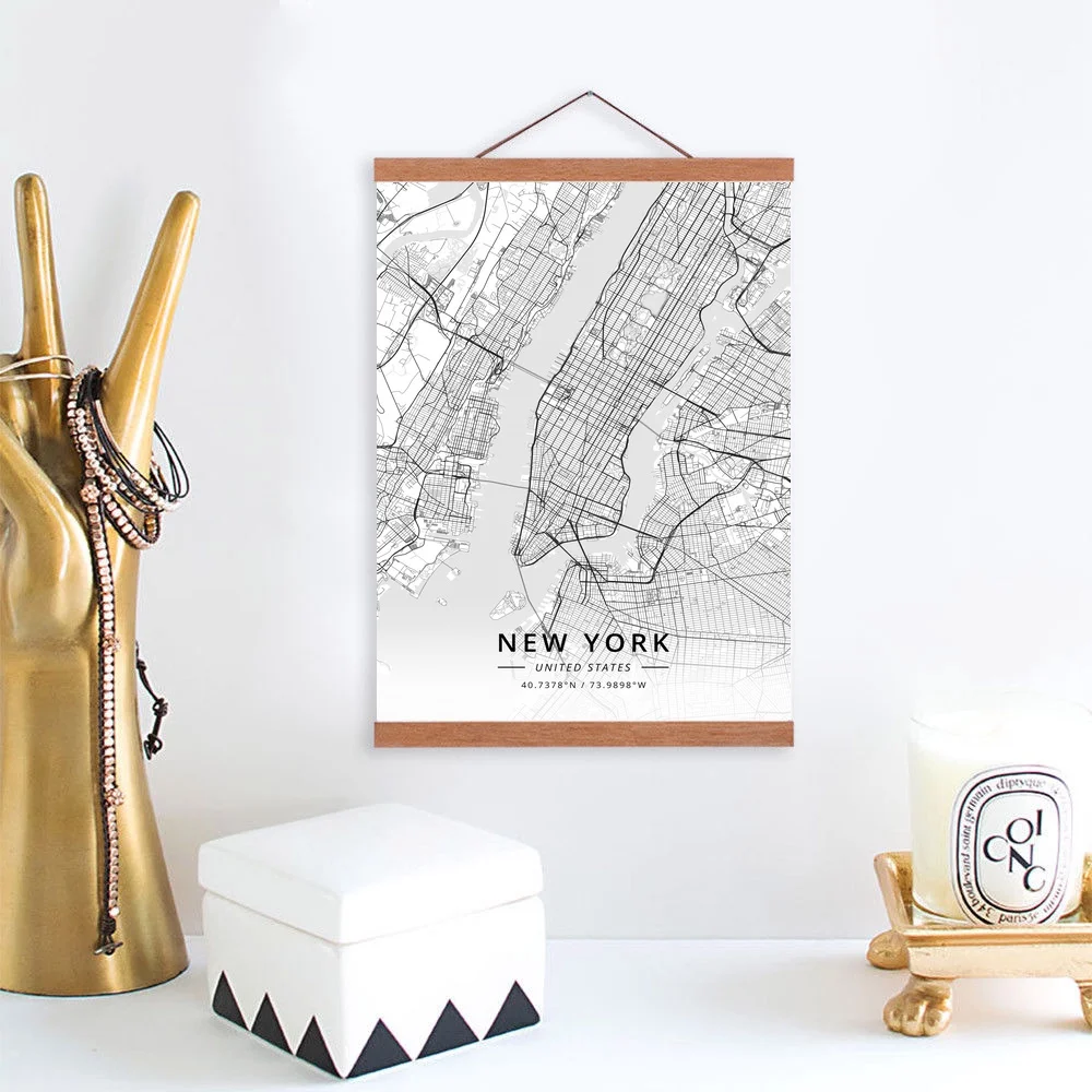 New York, United States City Map Wooden Framed Canvas Painting Home Decor Wall Art Print Pictures Poster Hanger
New York, United States City Map Wooden Framed Canvas Painting Home Decor Wall Art Print Pictures Poster Hanger